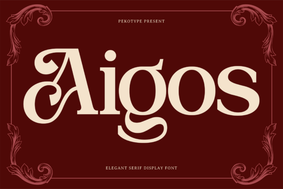 Aigos: An Elegant Serif Display Font for Campaign Headlines