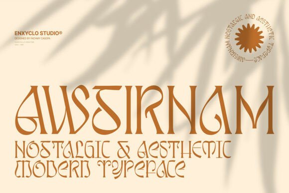 Awsirnam: A Bold, Balanced Serif Display Font for Brand Identity