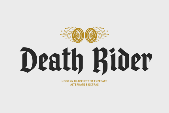 Death Rider: A Modern Blackletter Typeface for Editorial Impact