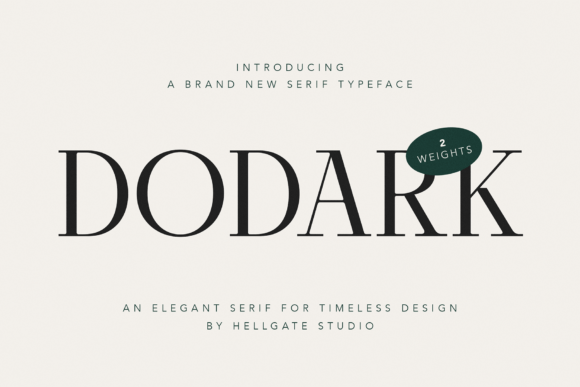 Dodark Elegant: A Serif Font That Commands Attention