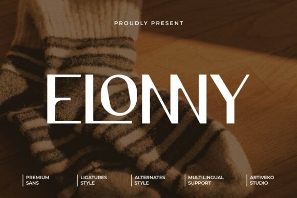 Elonny: A Clean Sans Serif Font for Digital Branding