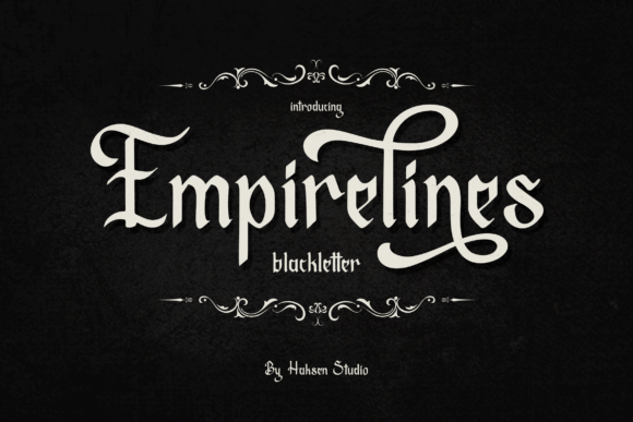 Empirelines: A Bold Blackletter Typeface for Digital Impact