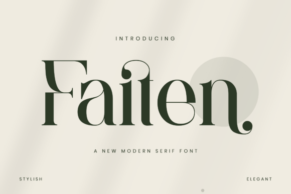 Faiten: A Modern Serif Font That Cuts Through the Feed