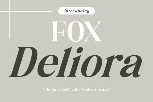Fox Deliora: A Refined Serif Typeface for Thoughtful Branding