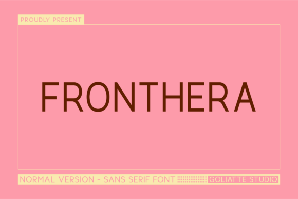 Fronthera: A Thoughtful Sans Serif for Modern Brand Identity