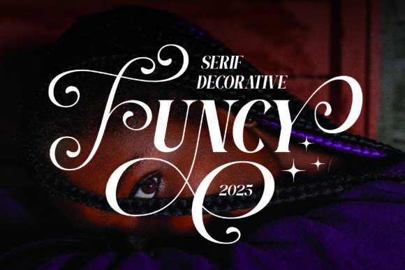 Funcy Serif Font for Handmade Labels & Invitations