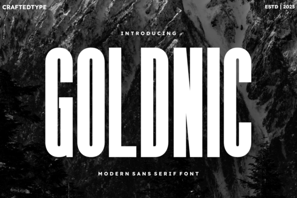 Goldnic: A Condensed Sans Serif That Commands Attention