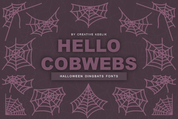 Hello Cobwebs: A Halloween Dingbats Font That Delivers Digital Charm
