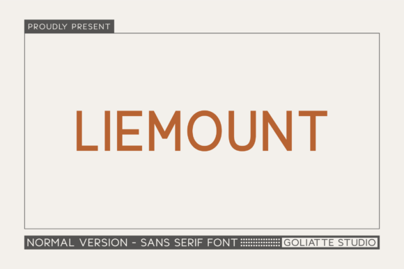 Liemount: A Modern Sans Serif Font for Digital Clarity
