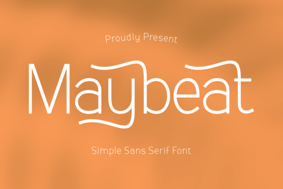 Maybeat: A Playful Sans Serif Font for Campaign Headlines