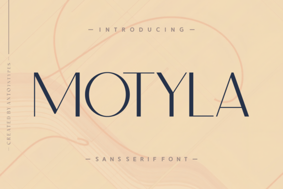 Motyla: A Refined Sans Serif Font for Digital Branding