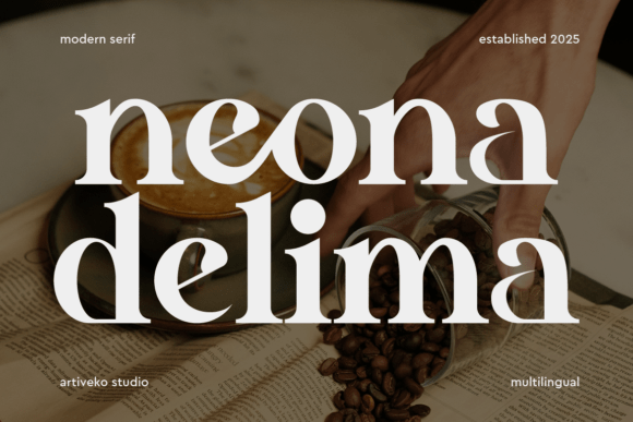 Neonadelima Regular: A Serif Font That Commands Attention in Campaign Visuals