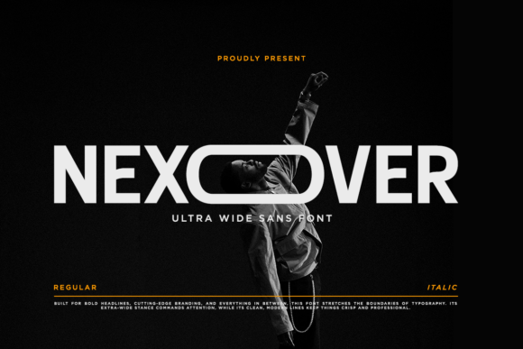 Nexover: A Futuristic Sans Serif for Campaign Headlines