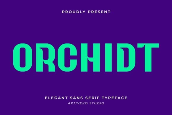 Orchidt: A Sans Serif Font That Breathes With Your Content