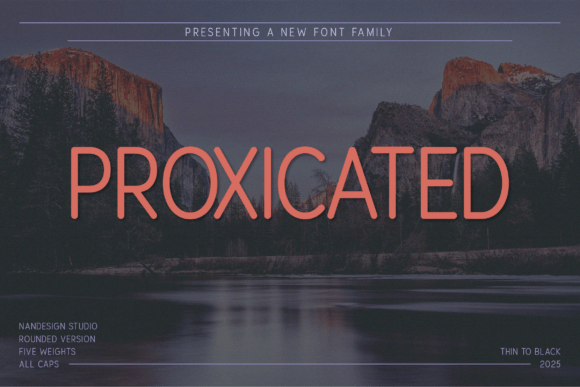Proxicated Rounded: A Warm, Bold Sans Serif for Brand Identity