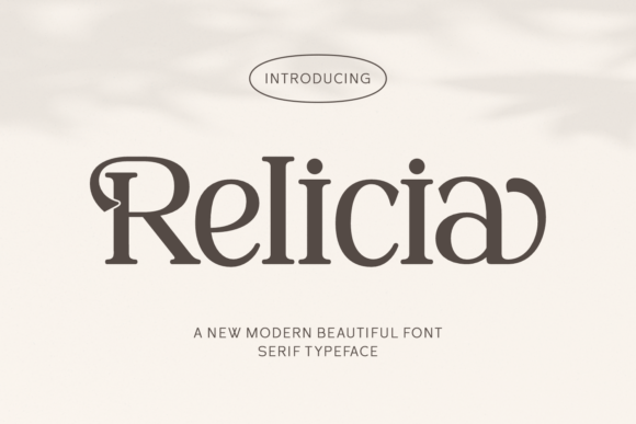 Relicia: A Modern Serif Typeface for Editorial Clarity and Character