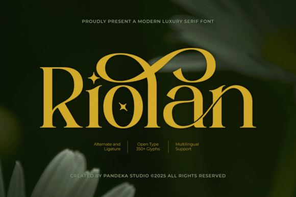 Riolan: A Refined Serif Typeface for Timeless Brand Identity