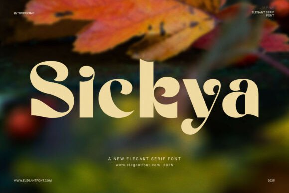 Sickya Serif Font: Bold Elegance for Editorial Design