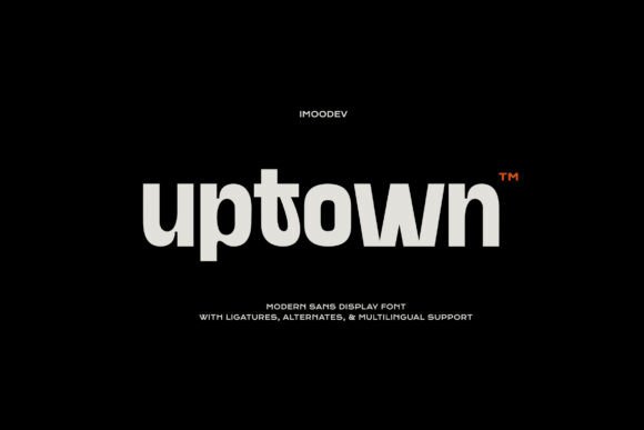 Uptown: A Modern Sans Serif Font for Handmade Labels & Branding