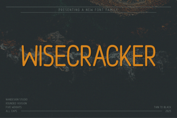 Wisecracker Rounded: A Warm, Bold Sans Serif for Makers